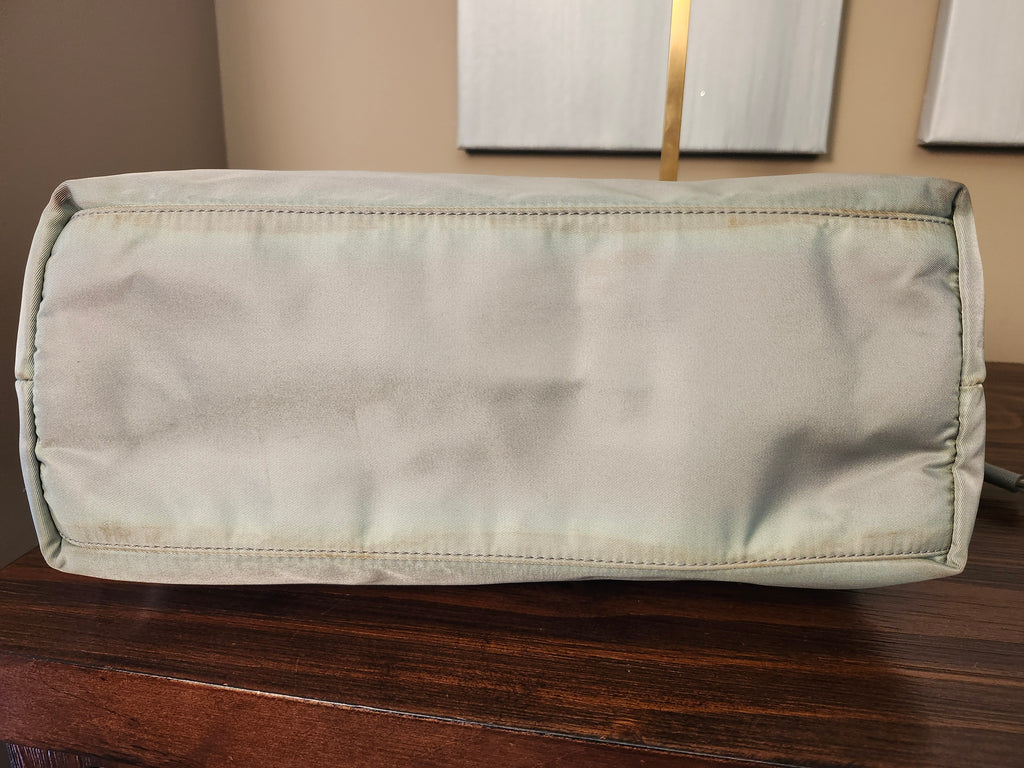 Prada Fumo Tessuto Nylon and Saffiano Leather Shoppers Tote
