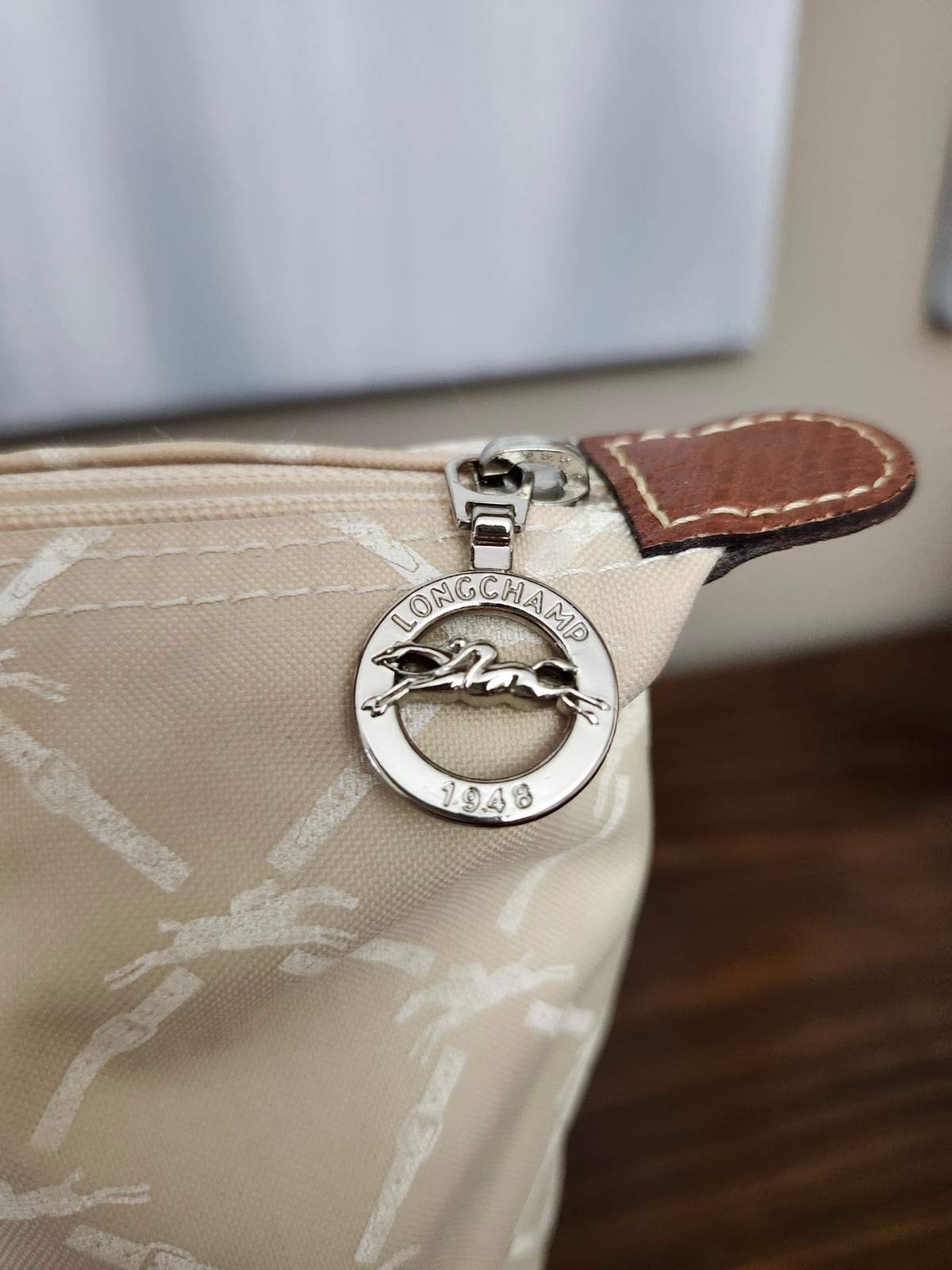 Longchamp Le Pliage Original Tote Size Small in Beige