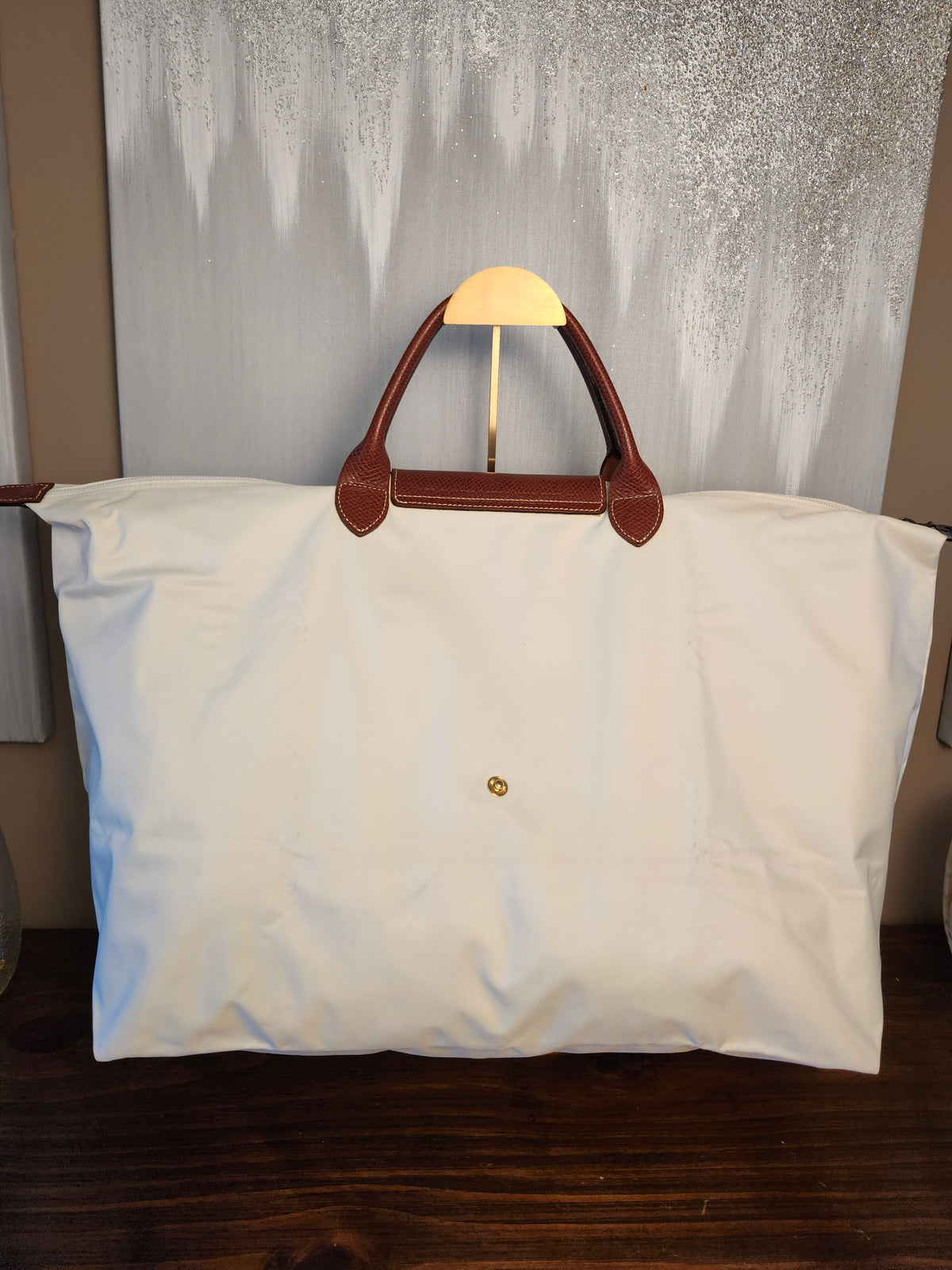LONGCHAMP Large Le Pliage Original Travel Bag in Neutral