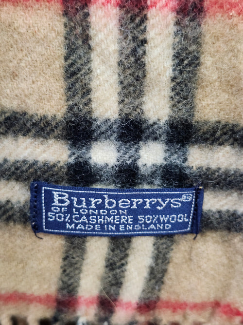 Burberry's Nova Check Cashmere and Wool Scarf