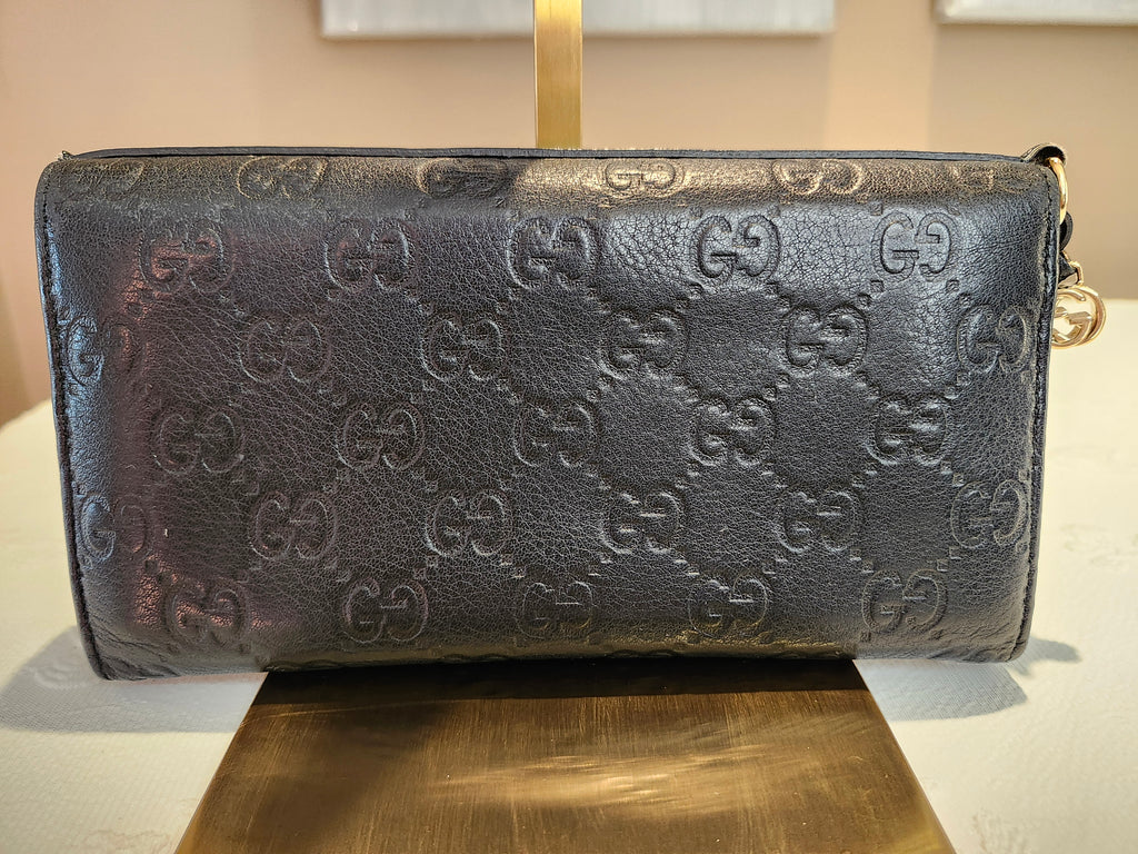 Gucci Guccissima Continental GG Monogram Print Leather Wallet
