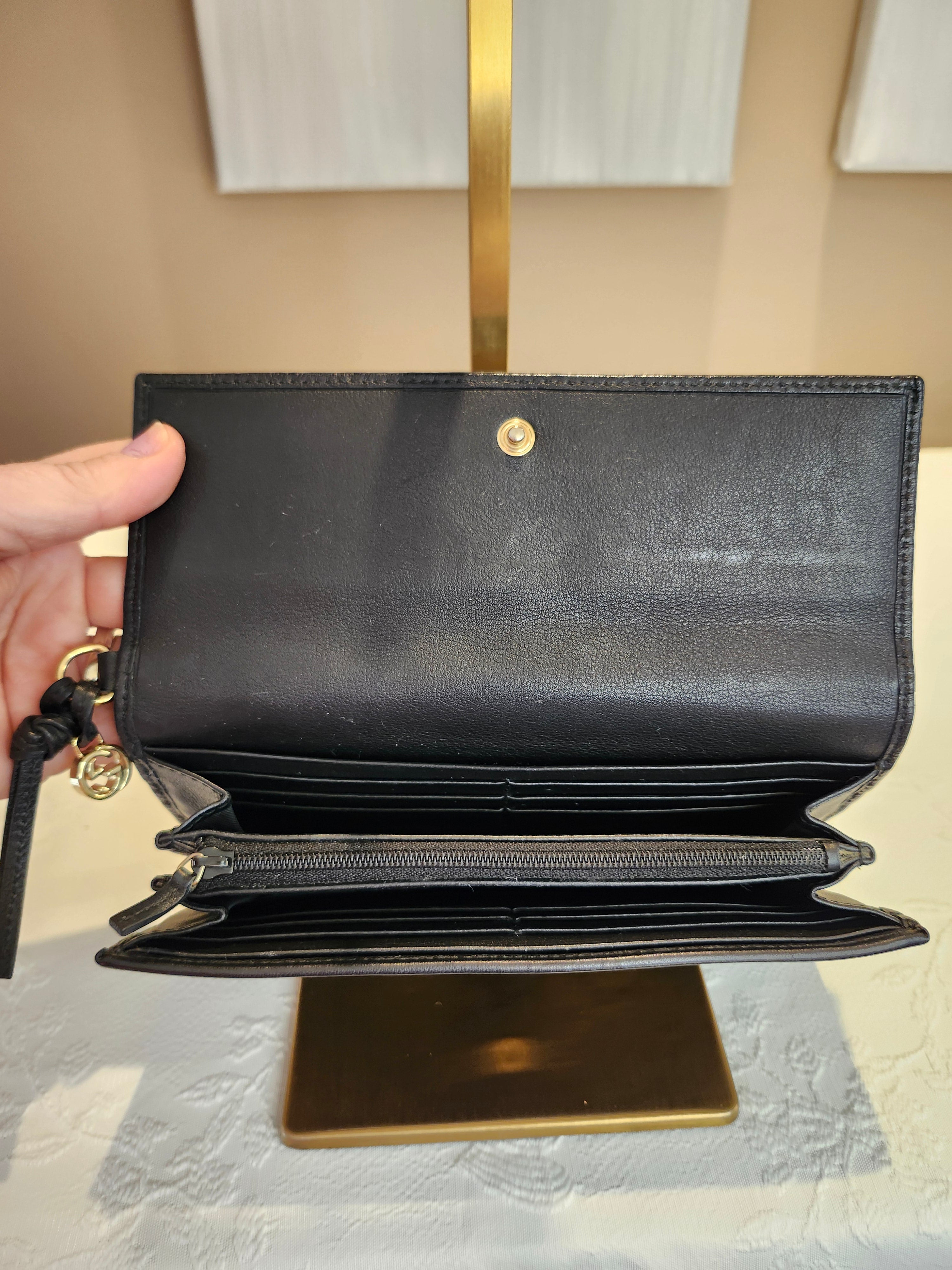Gucci Guccissima Continental GG Monogram Print Leather Wallet