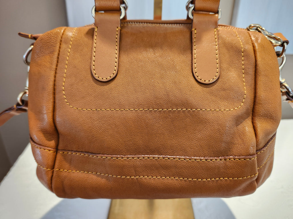 See by Chloe Tan Leather 2 Way Convertible Leather Hand and Crossbody Bag