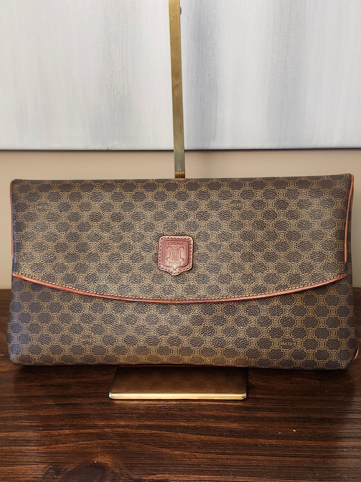 Celine Macadam Triomphe Top Flap Clutch