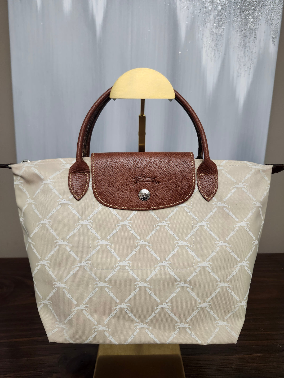 Longchamp Le Pliage Original Tote Size Small in Beige