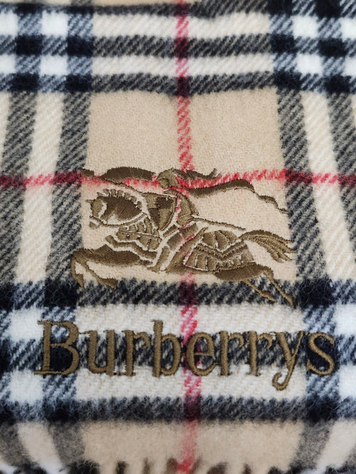 Burberry's Nova Check Shawl in 100% wool