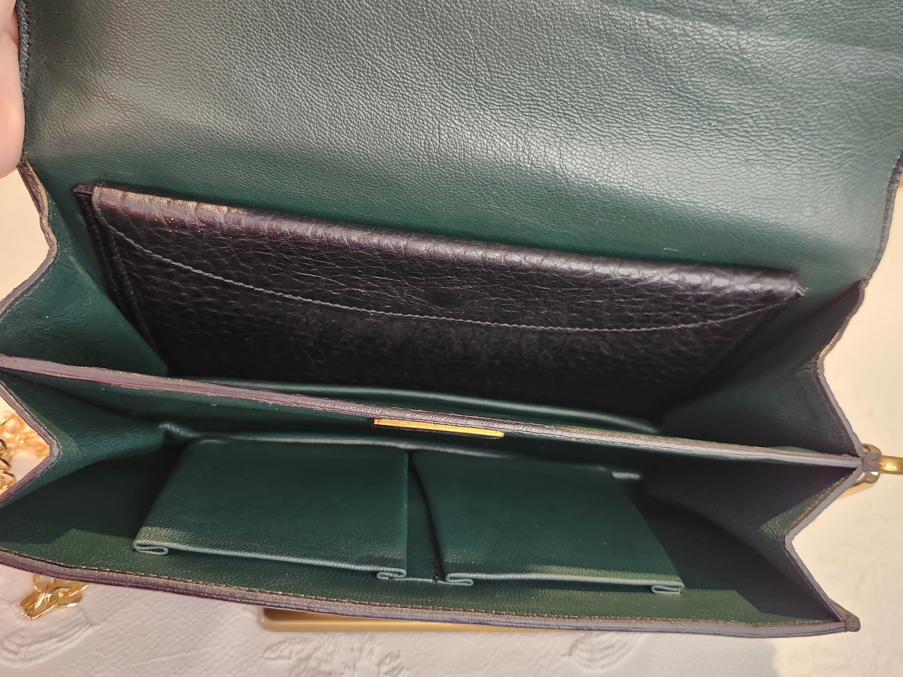 Prada Black Pebbled Leather Clutch or Crossbody Bag